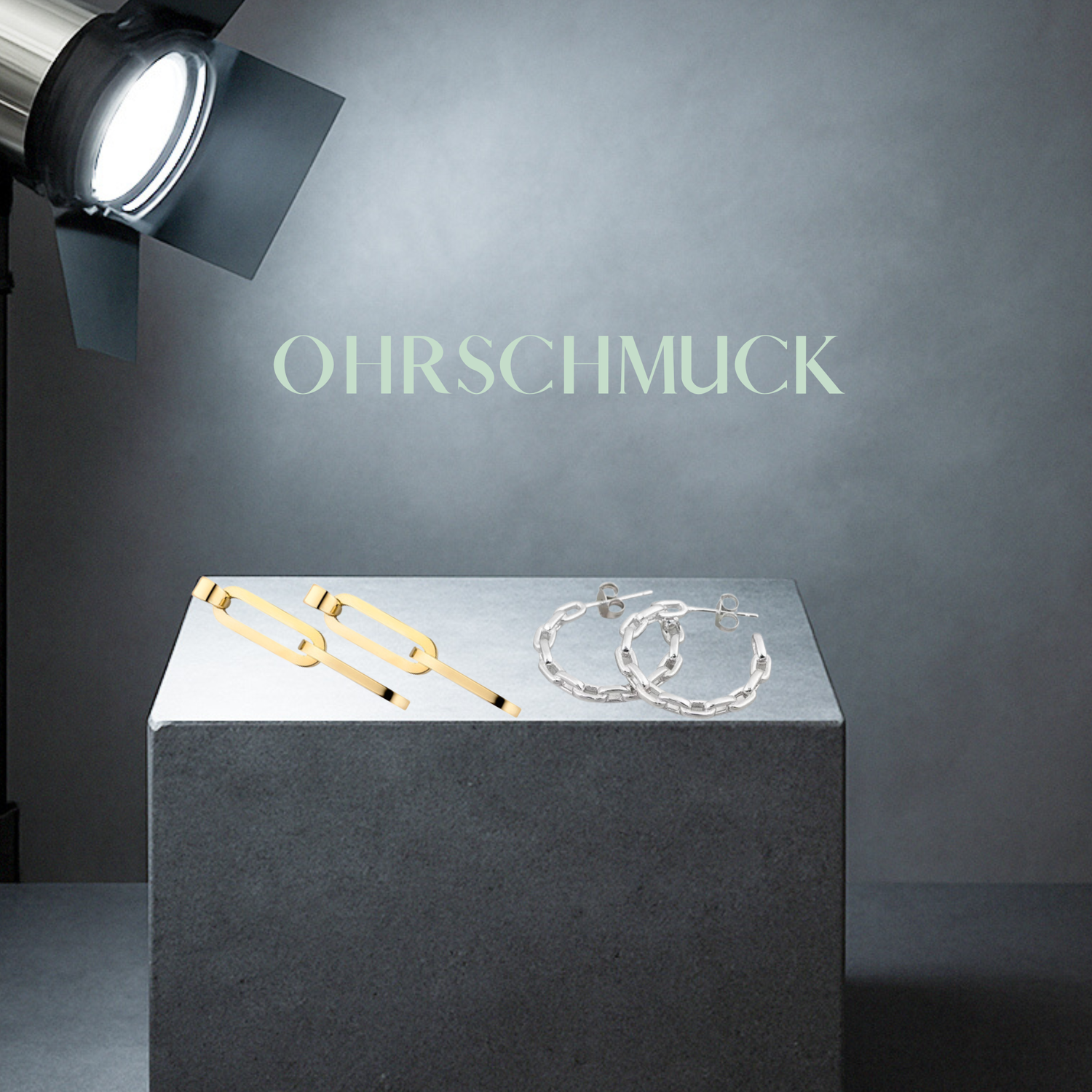 Moderne und klassische Ohrstecker und Creolen aus Edelstahl oder Silber, auch vergoldet. Edelstahl Schmuck aus Österreich von der Marke Hug the Lioness in Wattens,Tirol.